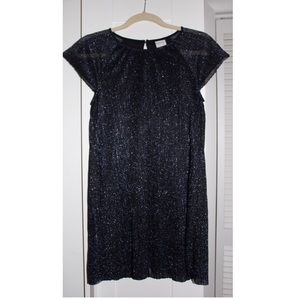 Zara Girls Navy Blue Glitter Dress